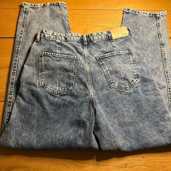 NWT MNG Mango high waisted wide leg jeans 6 - Picture 8 of 10